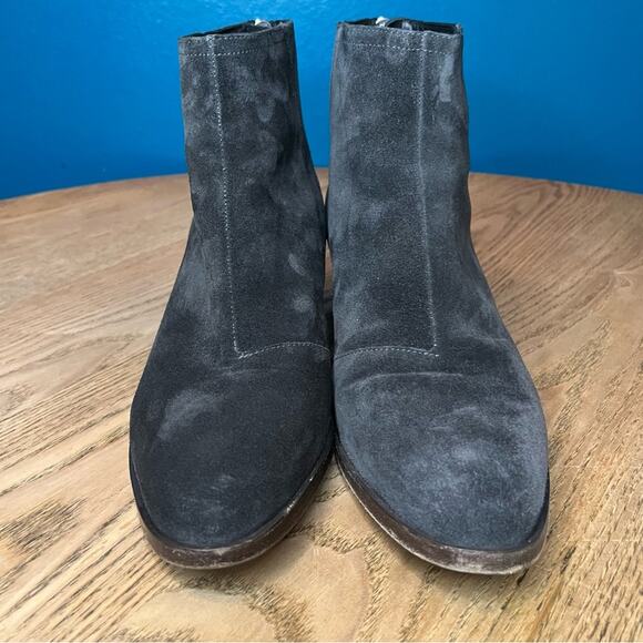 rag & bone Wesley Suede Block Heel Stacked Ankle Western Boot Women’s 9.5/39.5 - Picture 5 of 11